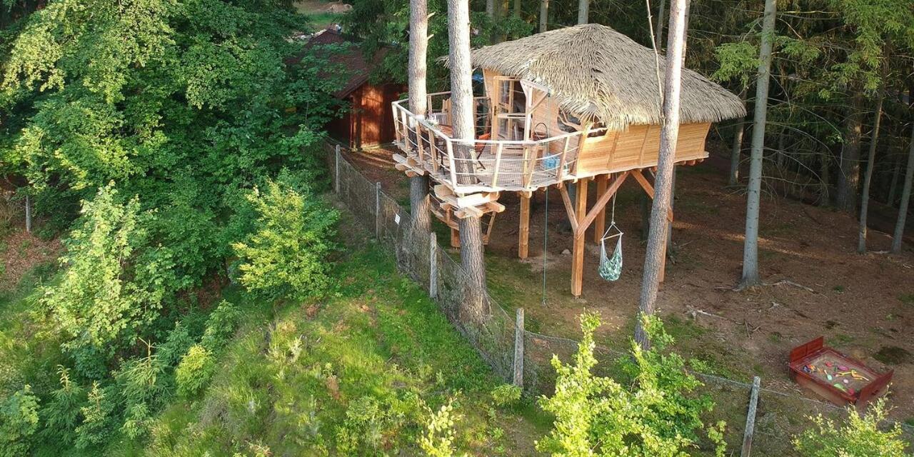 Treehouse U Rybnika Otel Osecna Dış mekan fotoğraf